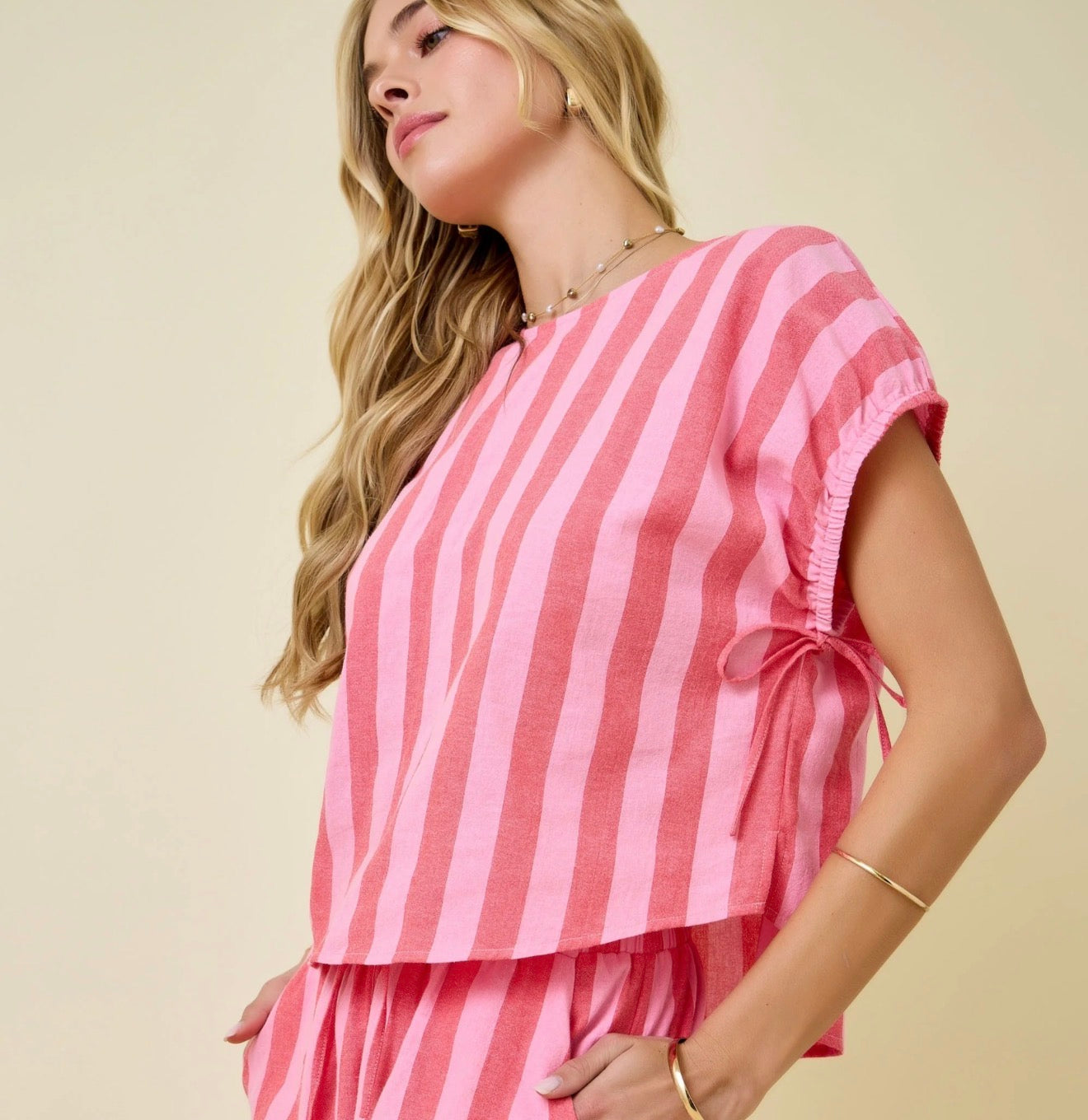 Berry Sweet Striped Top
