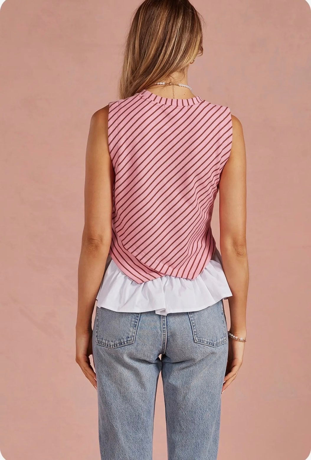 Pretty Pink Peplum Top