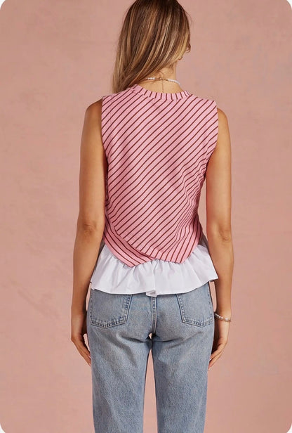 Pretty Pink Peplum Top