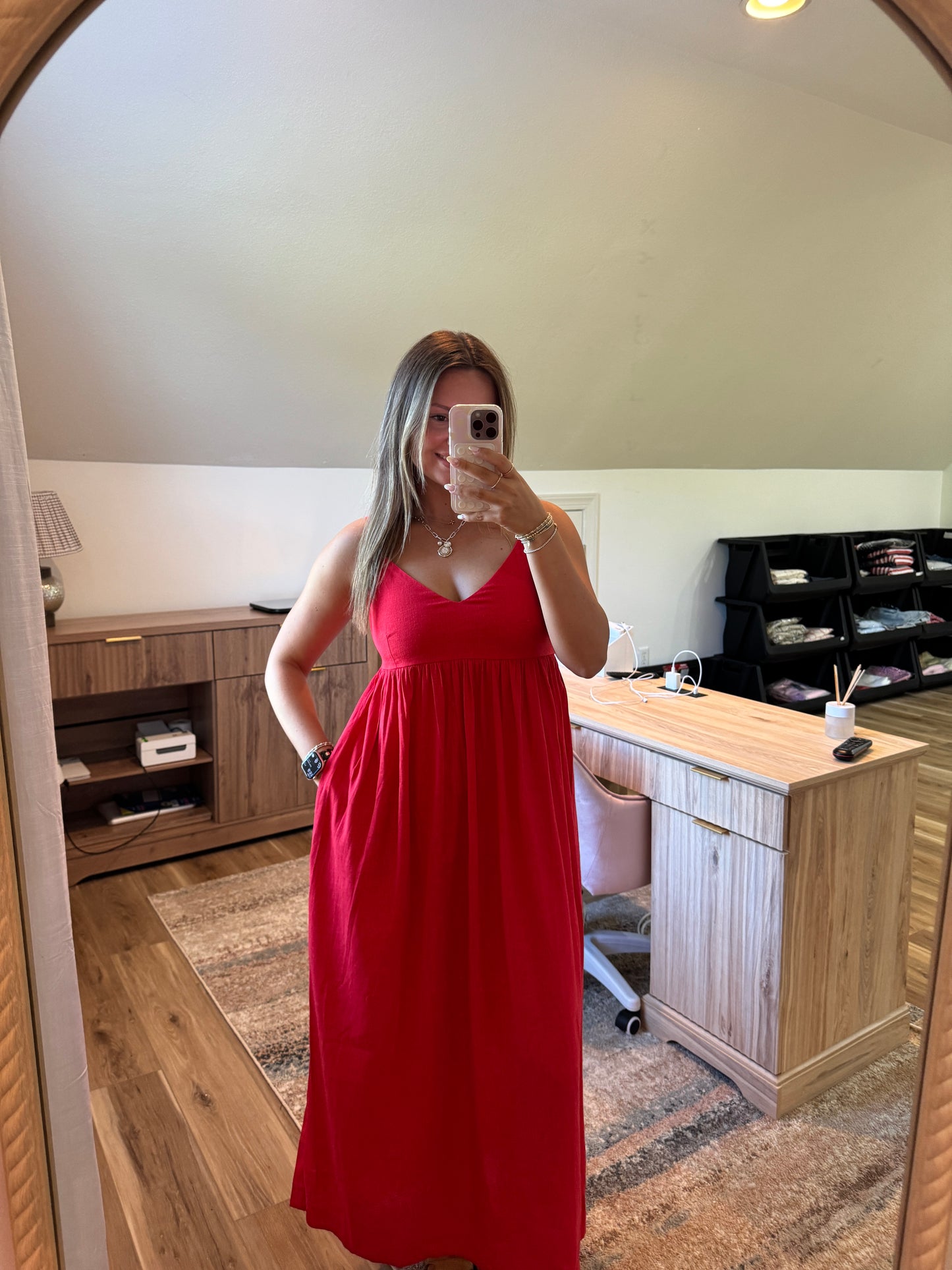 Americana Linen Maxi