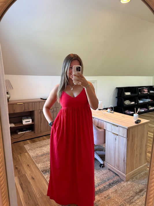 Americana Linen Maxi