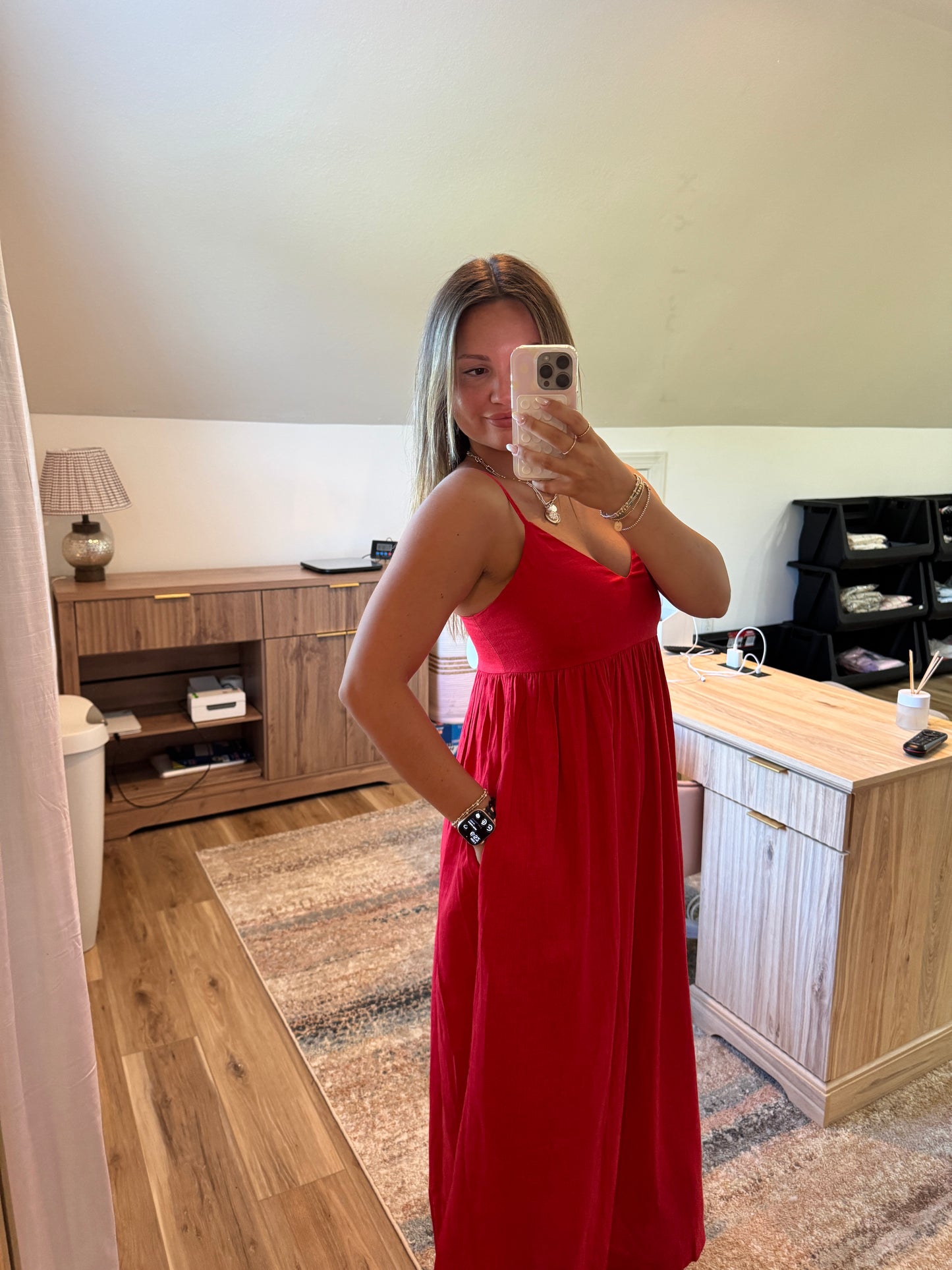 Americana Linen Maxi