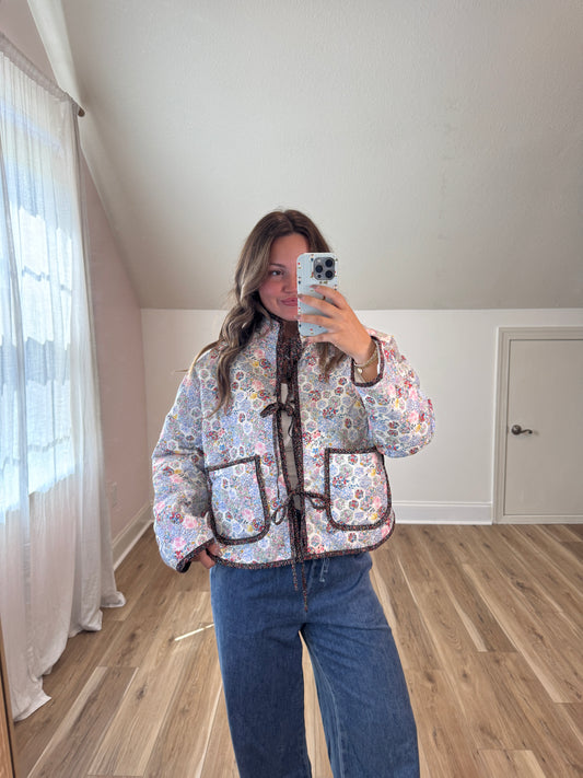 Poppy Patch Quilted Jacket
