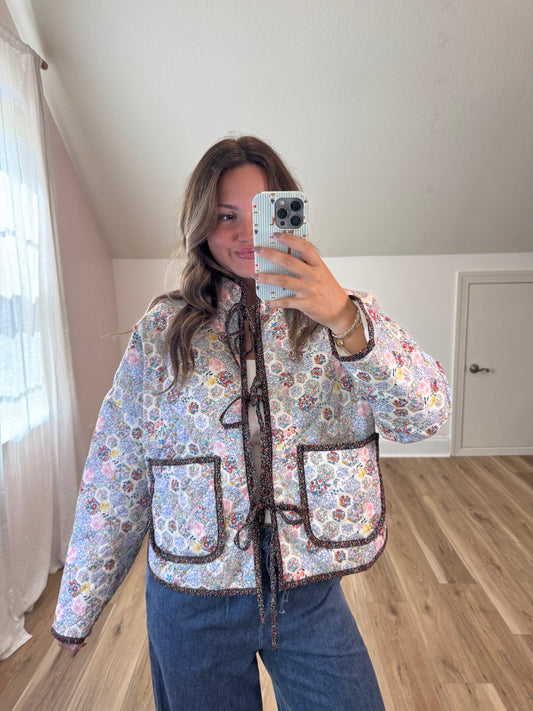 Poppy Patch Quilted Jacket