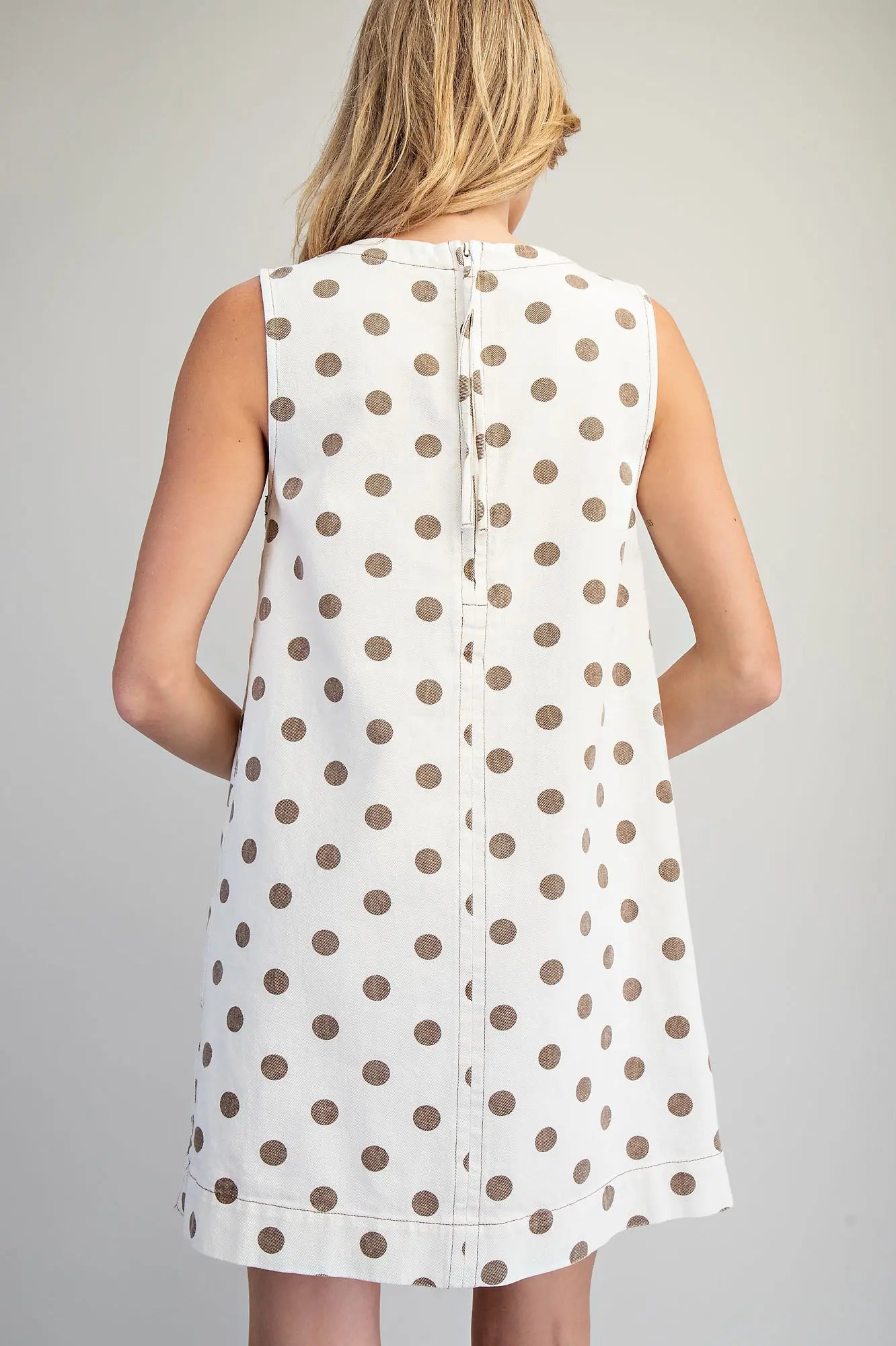 Mocha Dot Dress