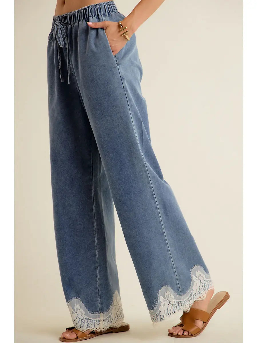 Lennon Lace Trim Jeans