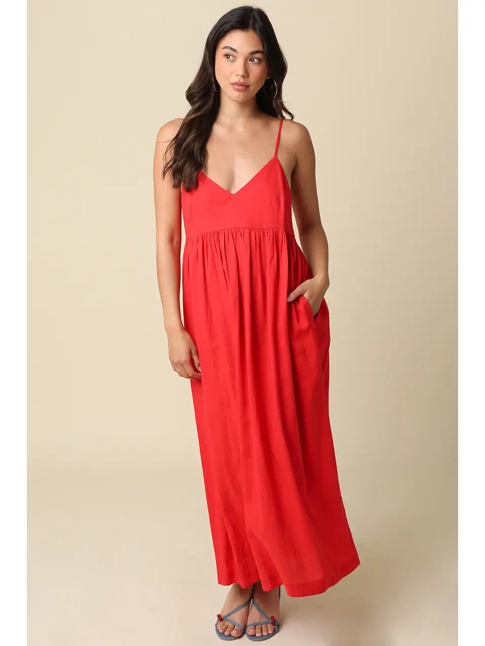 Americana Linen Maxi